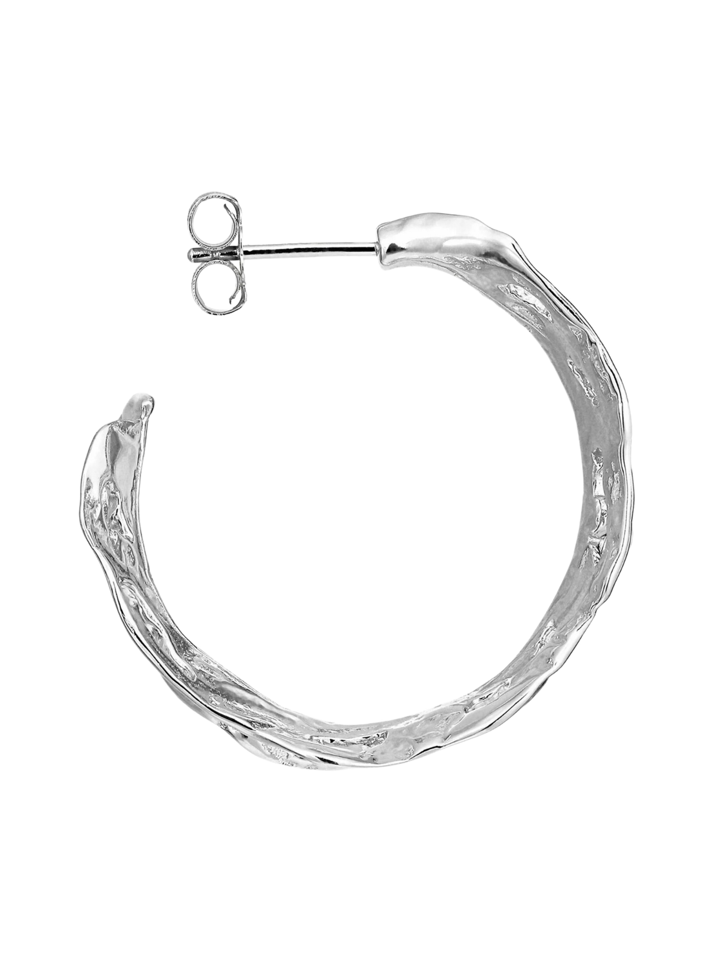 Jane Kønig Øreringe 'Big Leaf' i sølv