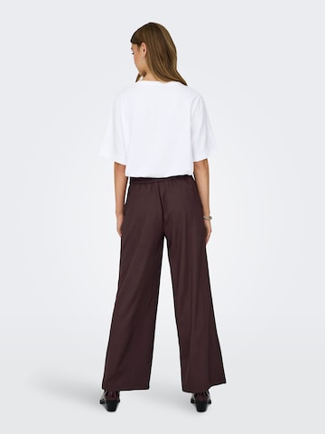 JDY - Pierna ancha Pantalón 'JDYDORA' en marrón