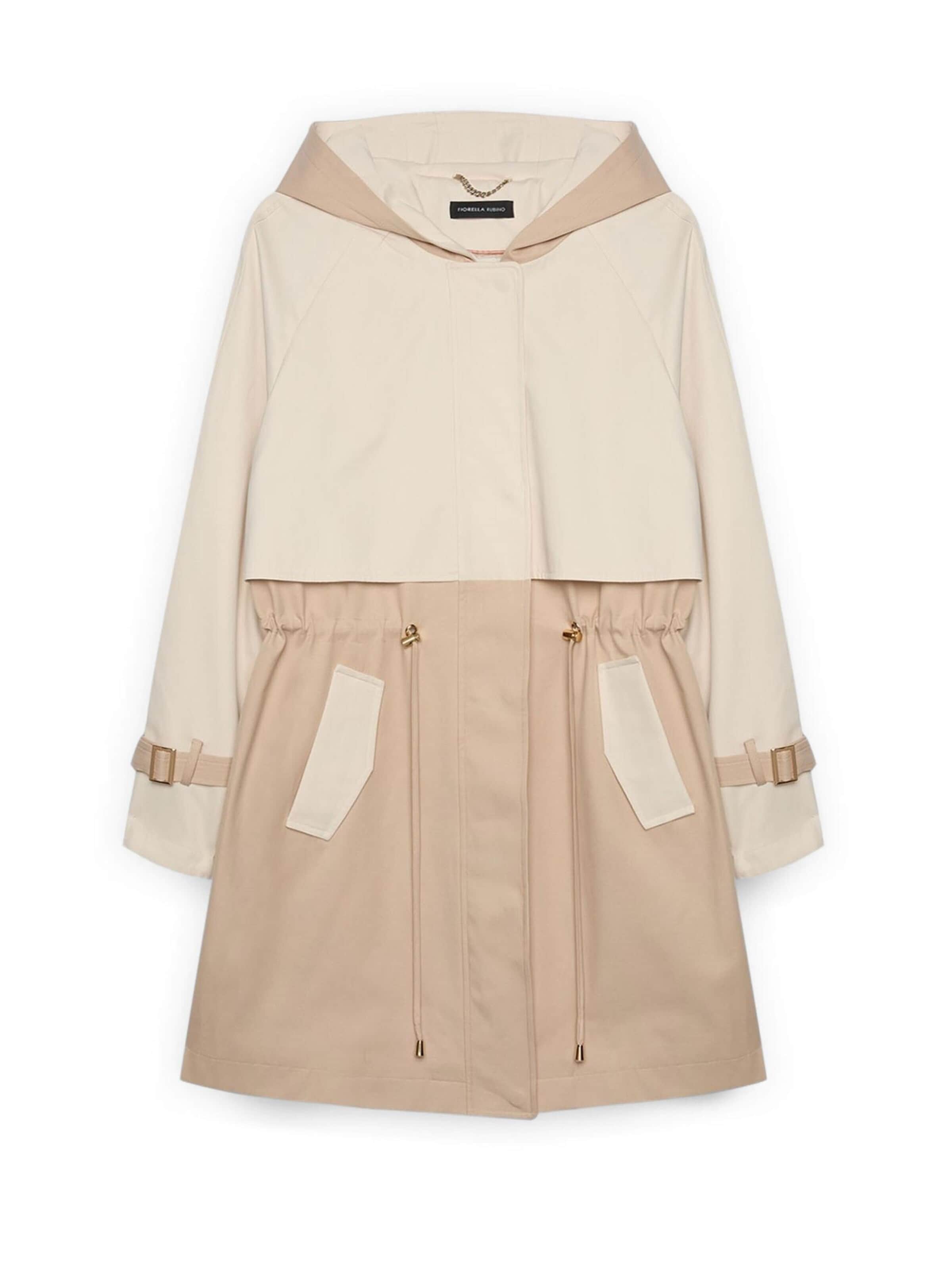 Fiorella Rubino - Abrigo de invierno en beige: frente