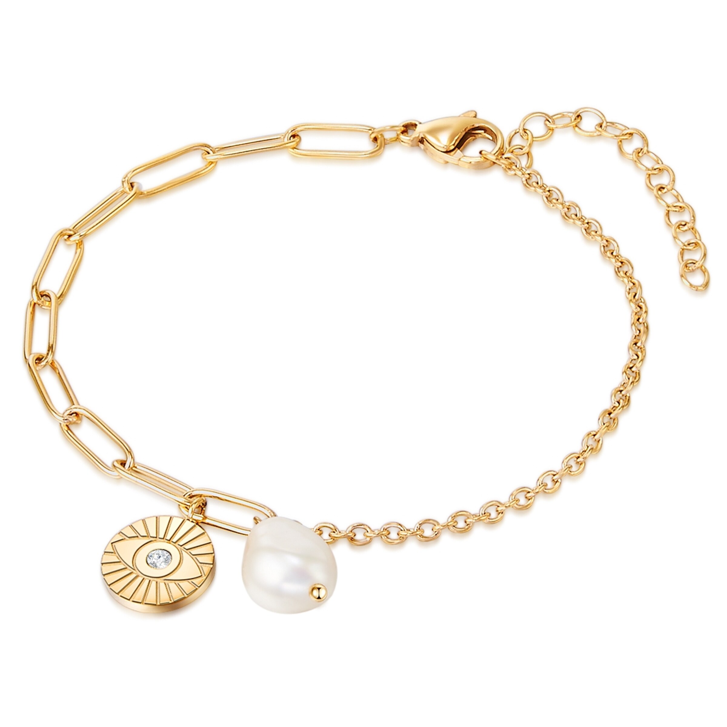 Bracelet Valero Pearls en jaune : devant