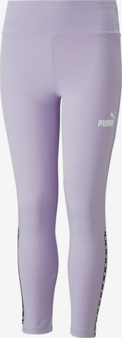 PUMA Skinny Legíny - fialová: predná strana