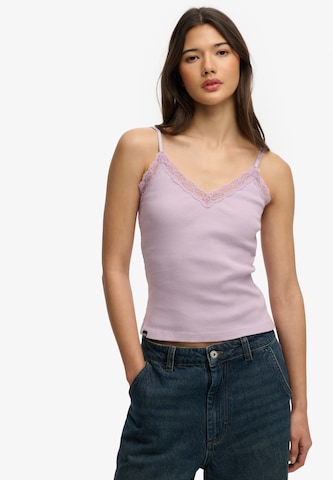 Haut 'Essential' Superdry & Co en violet : devant