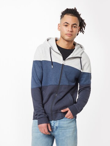 Ragwear Zip-Up Hoodie 'TRIEN' in Blue: front