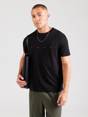 HUGO - Camiseta 'Dorosi' en negro: frente