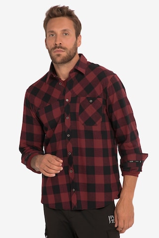 JAY-PI Regular fit Overhemd in Rood: voorkant