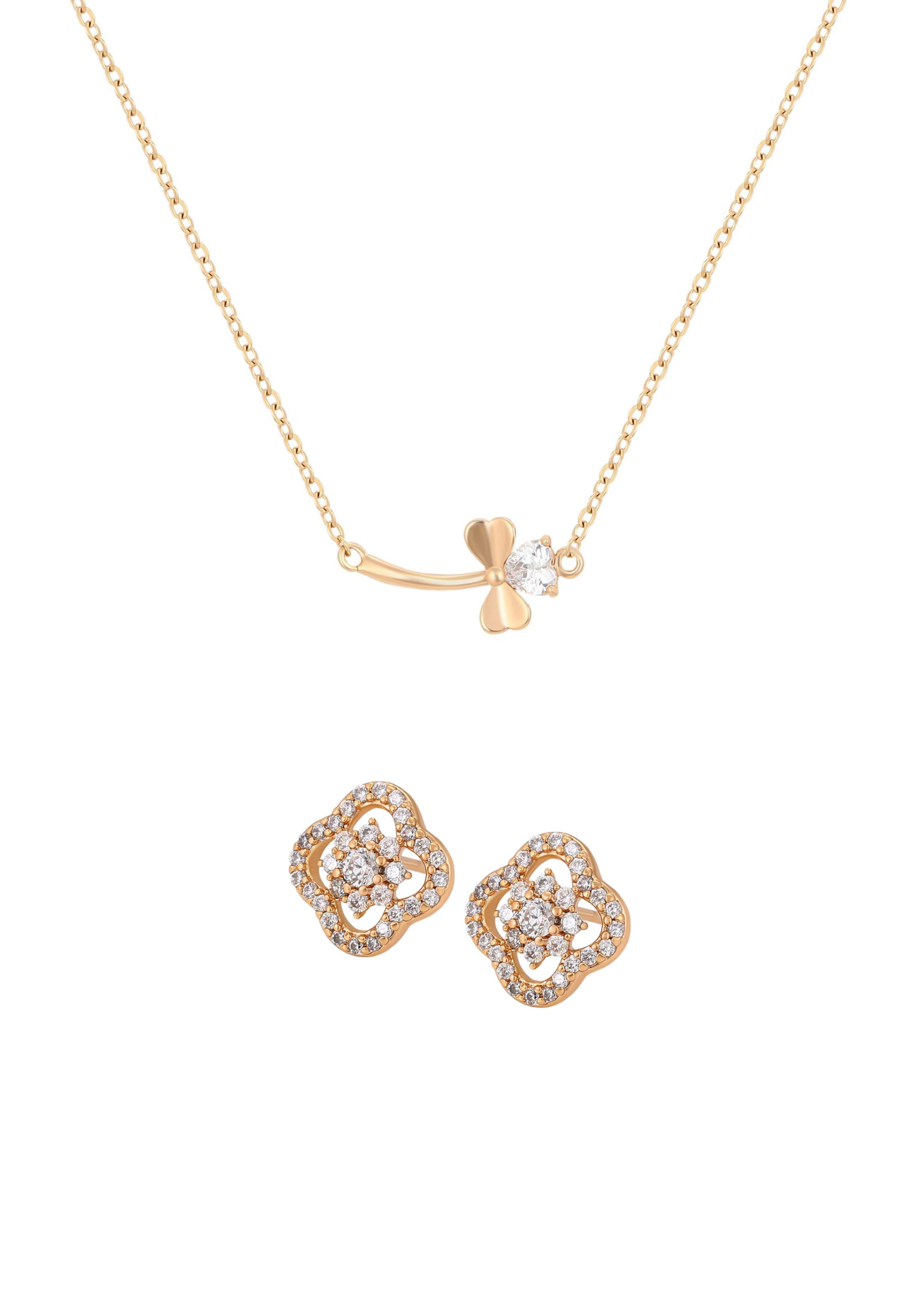 Parure de bijoux faina en or : devant
