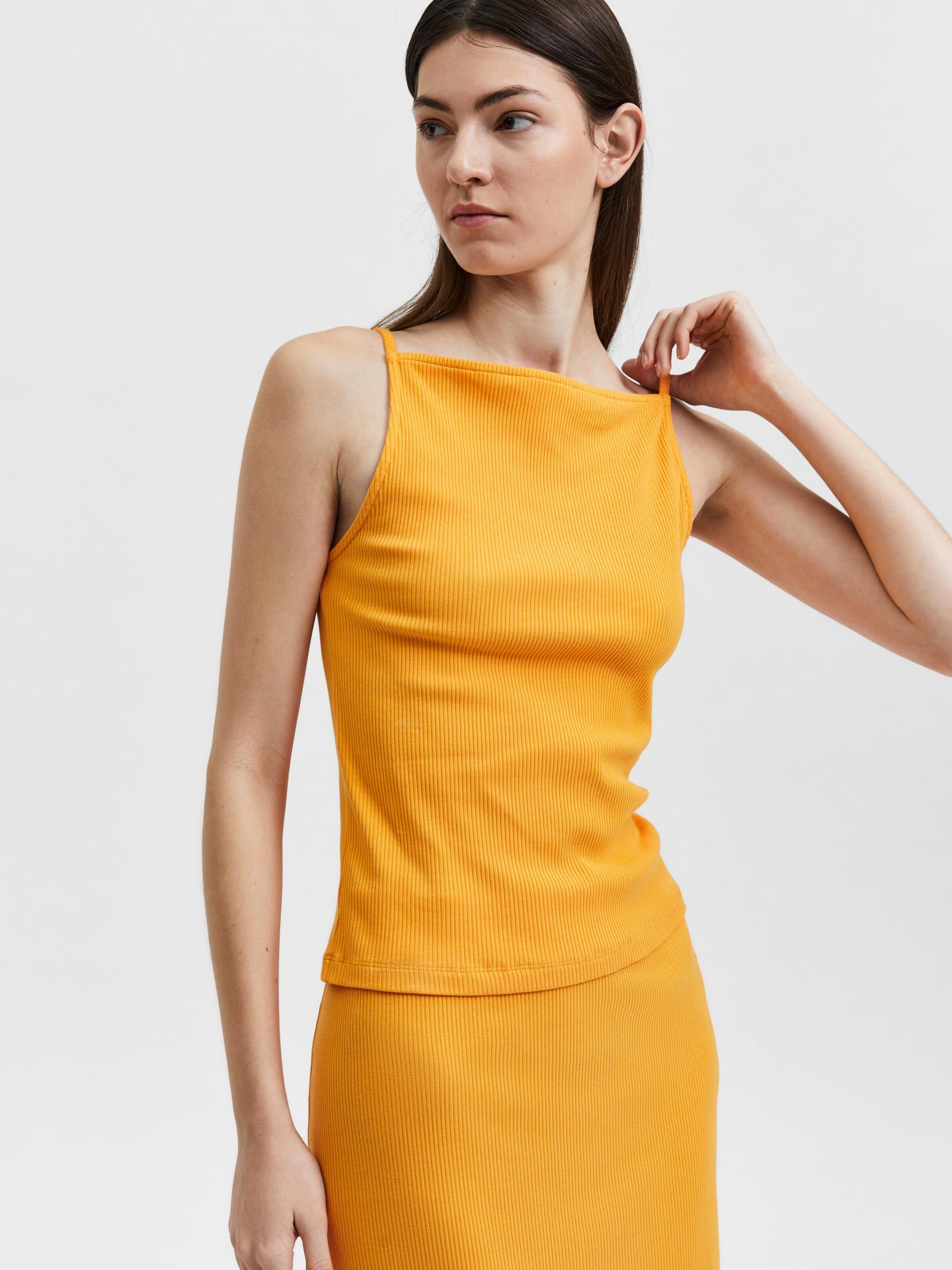 Frauen Shirts & Tops SELECTED FEMME Top 'LAURY' in Mandarine - IF71735 Frauen Shirts & Tops SELECTED FEMME Top 'LAURY' in Mandarine - IF71735