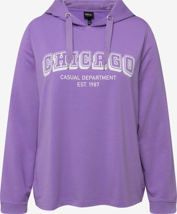 Ulla Popken Sweatshirt in Purple: front