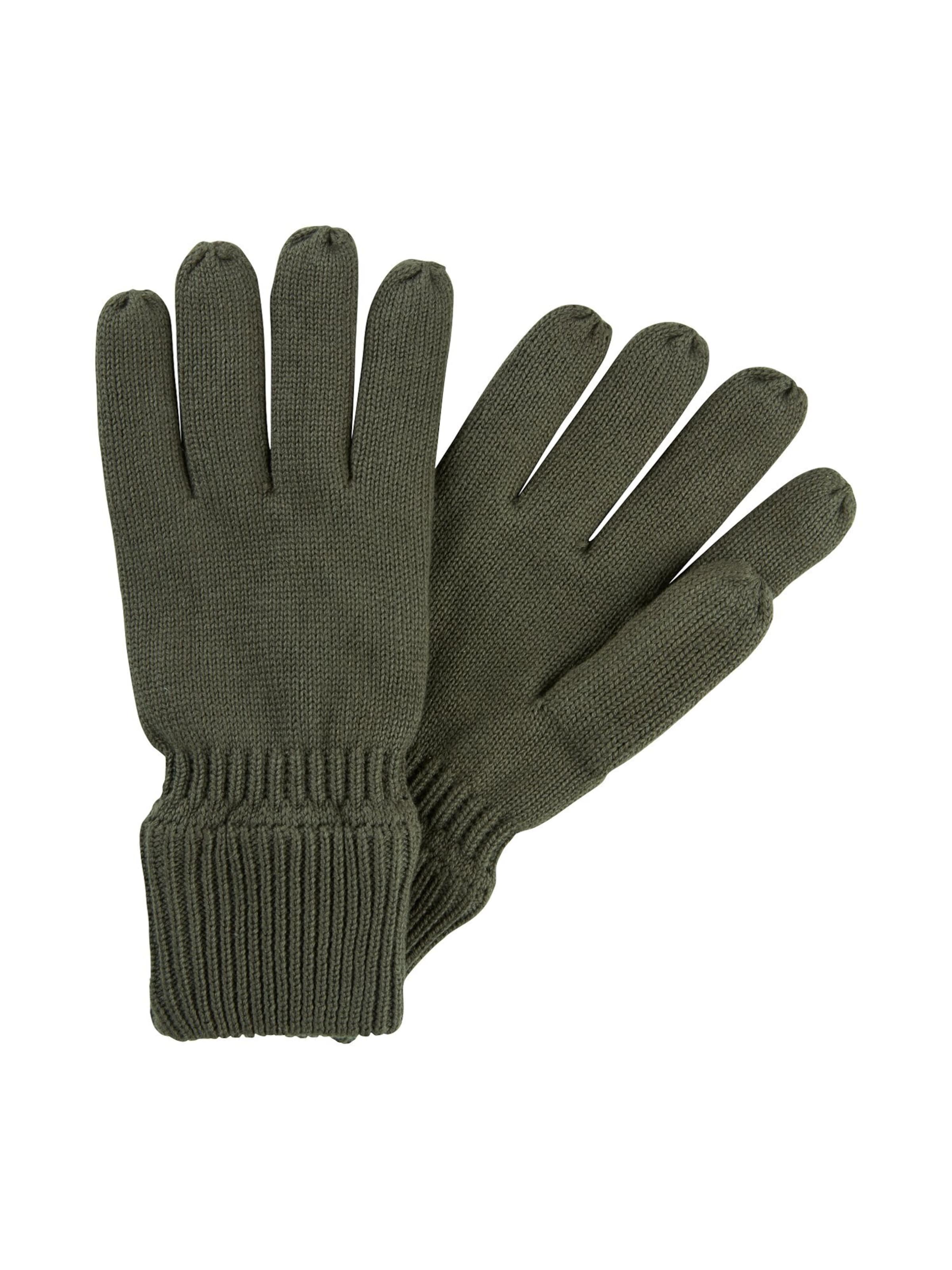 CAMEL ACTIVE Full Finger Gloves in Green: front