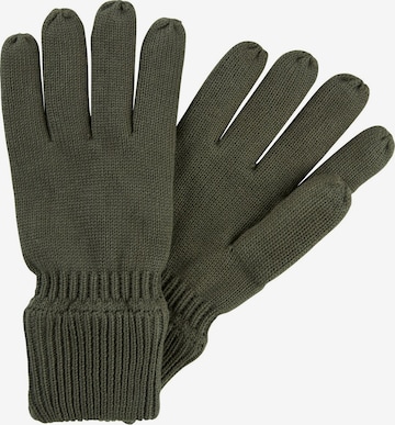 CAMEL ACTIVE Full Finger Gloves in Green: front