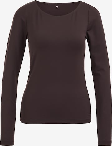 WE Fashion Shirt in Braun: Vorderseite