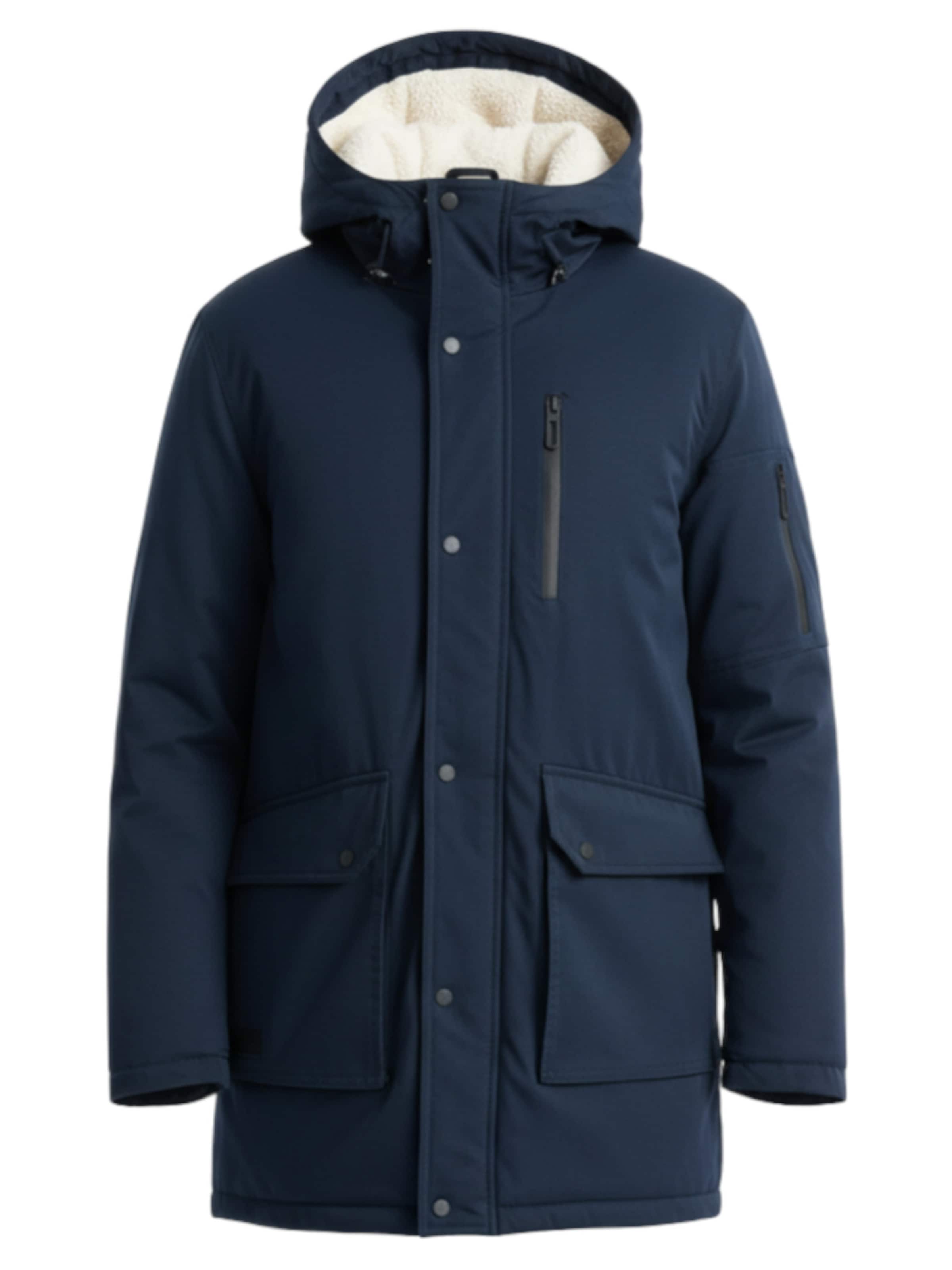 Ombre Winter parka 'OM-JALJ-0181' in Blue: front