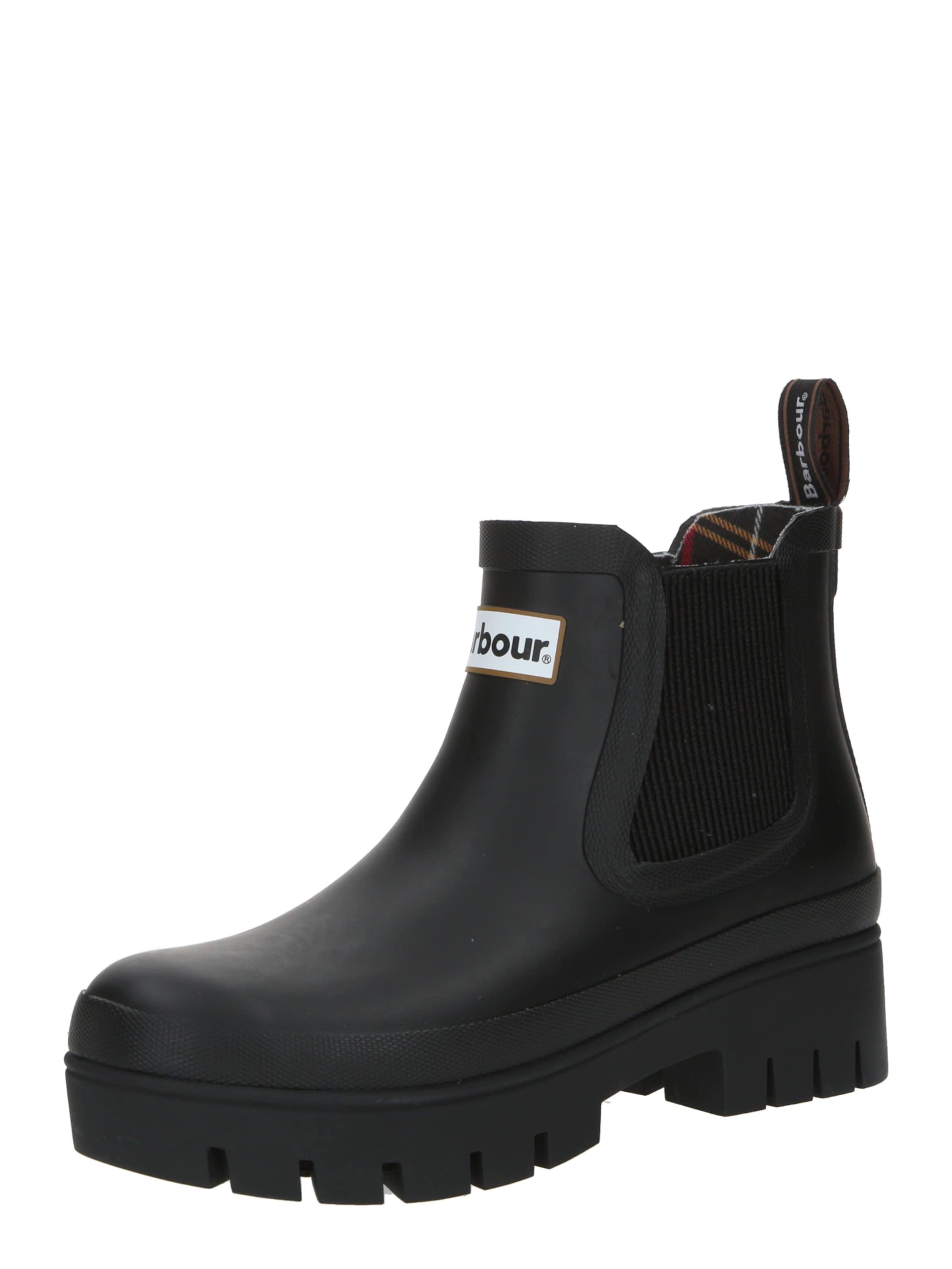 Bottes en caoutchouc 'Halton' Barbour en noir : devant