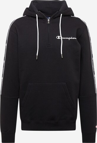 Champion Authentic Athletic Apparel Sweatshirt in Black: front