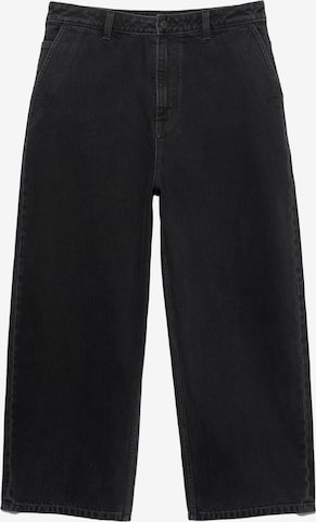 Pull&Bear Baggy Jeans in Schwarz: Vorderseite