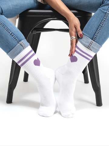 Occulto Athletic Socks 'Venus' in White