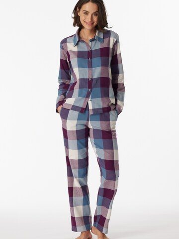 SCHIESSER Pyjama ' Selected Premium ' in Gemengde kleuren: voorkant