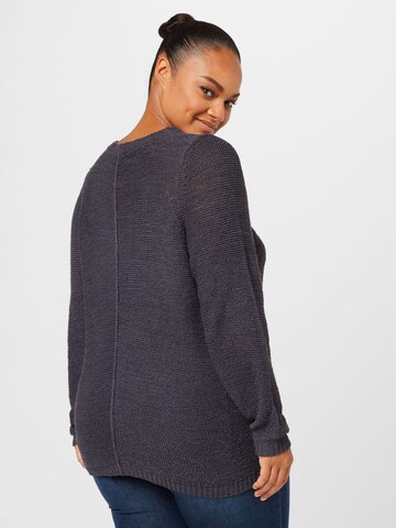 ONLY Curve Pullover 'GEENA' in Blau