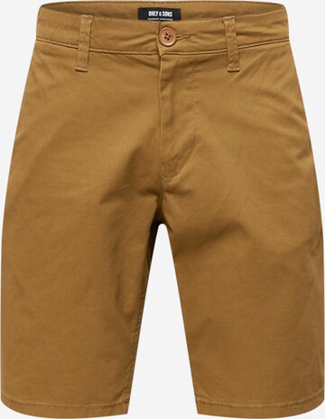 Only & Sons Chino 'Cam' in Beige: voorkant