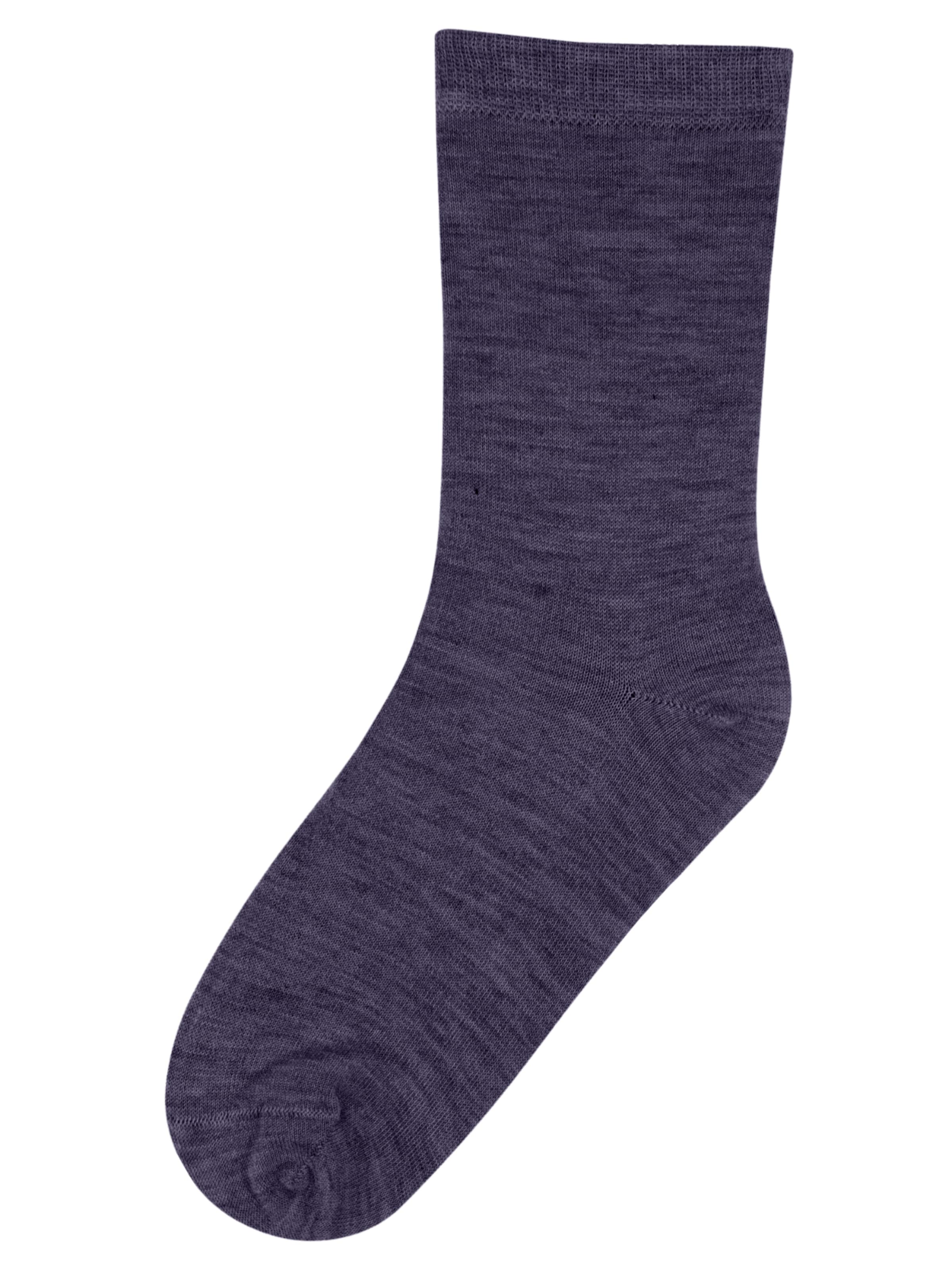 Calzino di CASH-MERE.CH in lilla: frontale