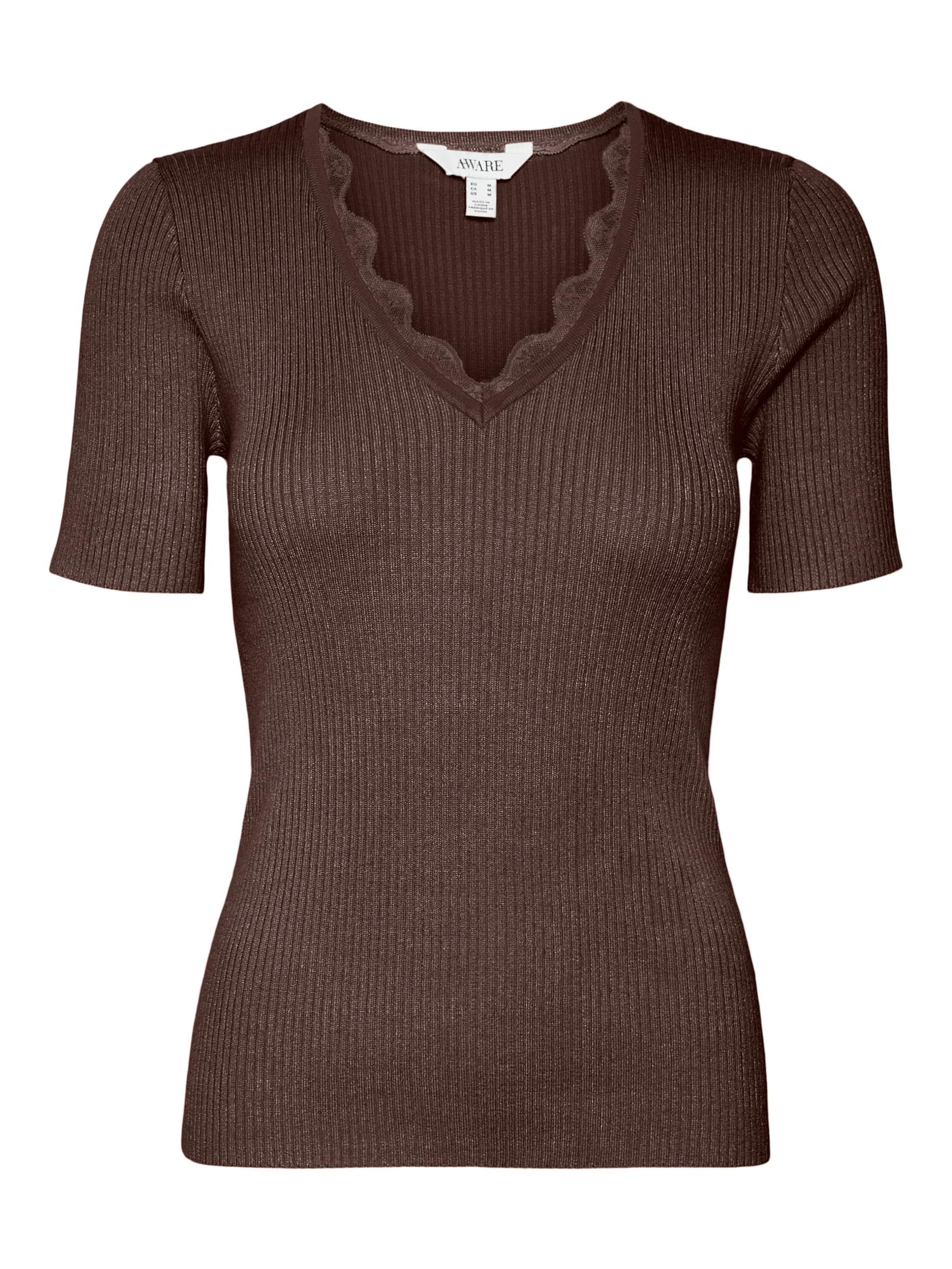 Pull-over 'VMVilja' VERO MODA en marron : devant