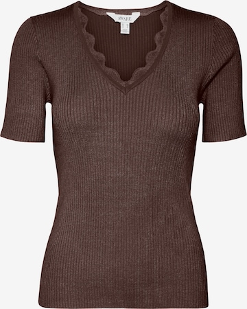 Pull-over 'VMVilja' VERO MODA en marron : devant
