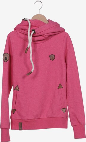 naketano Sweatshirt & Zip-Up Hoodie in S in Pink: front