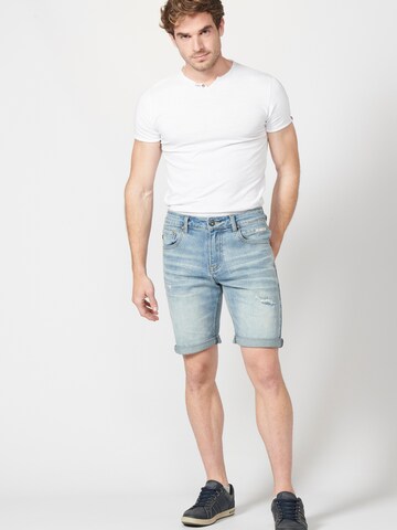 KOROSHI Slimfit Shorts in Blau