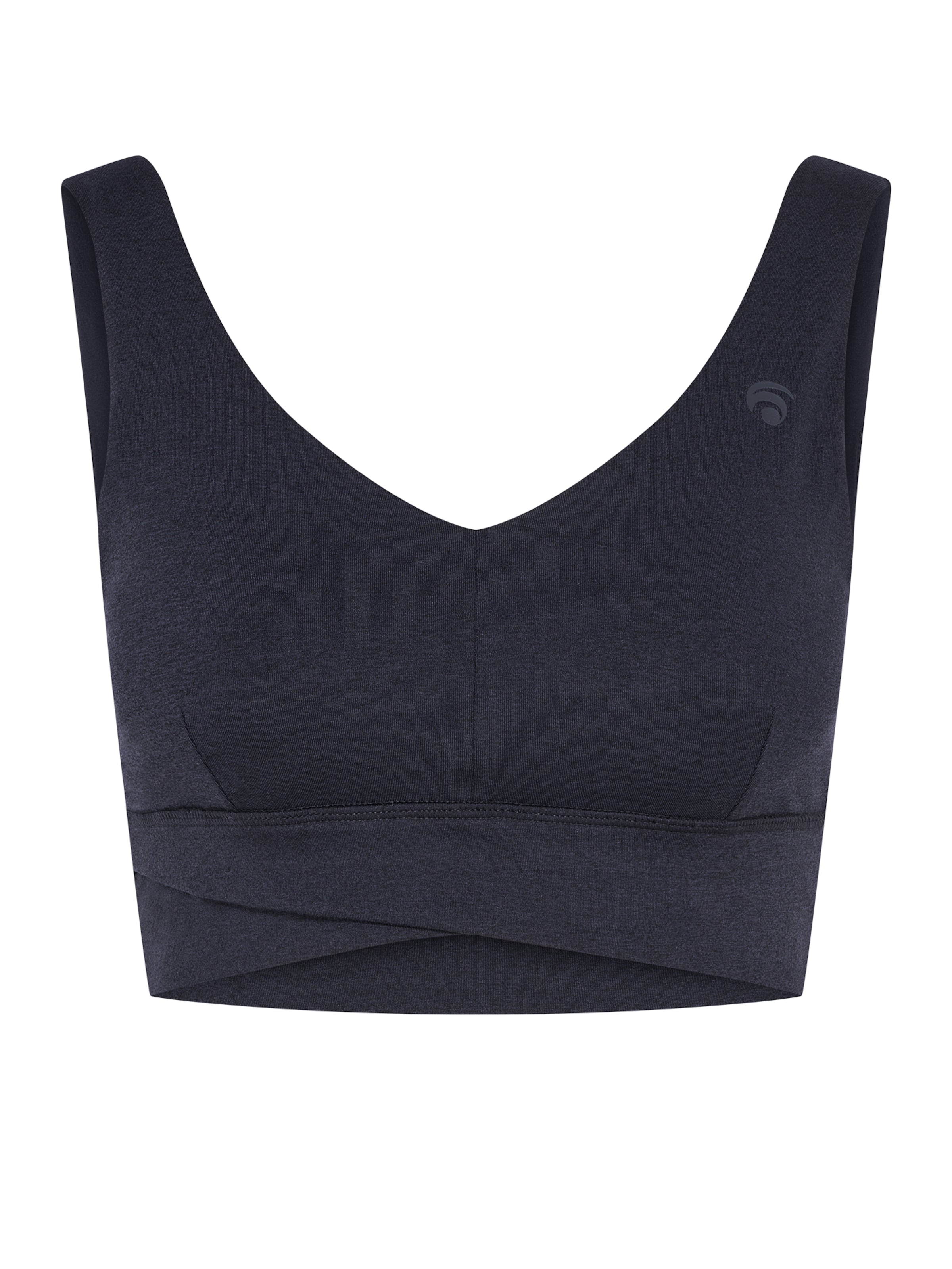 OCEANSAPART Korzetová Sportovní podprsenka 'Dahlia' – černá: přední strana