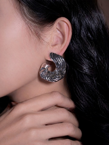 Nightini Earrings in Silver: front