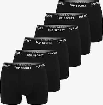 Boxers Top Secret en noir : devant