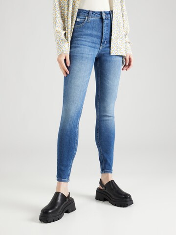 Calvin Klein Jeans Skinny Jeans 'HIGH RISE SUPER SKINNY ANKLE' in Blau: Vorderseite