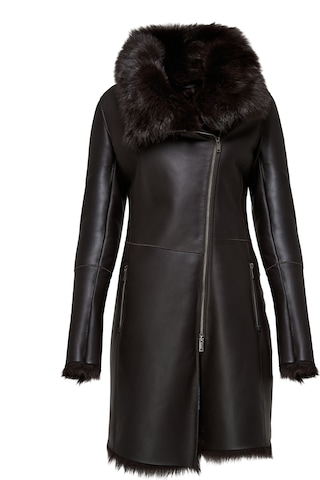 V S P Vinterfrakke 'Mylena' i brun: forside