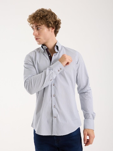 7Camicie Slim fit Zakelijk overhemd in Wit