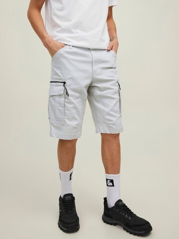 JACK & JONES Regular Cargo Pants 'Dex' in Grey: front