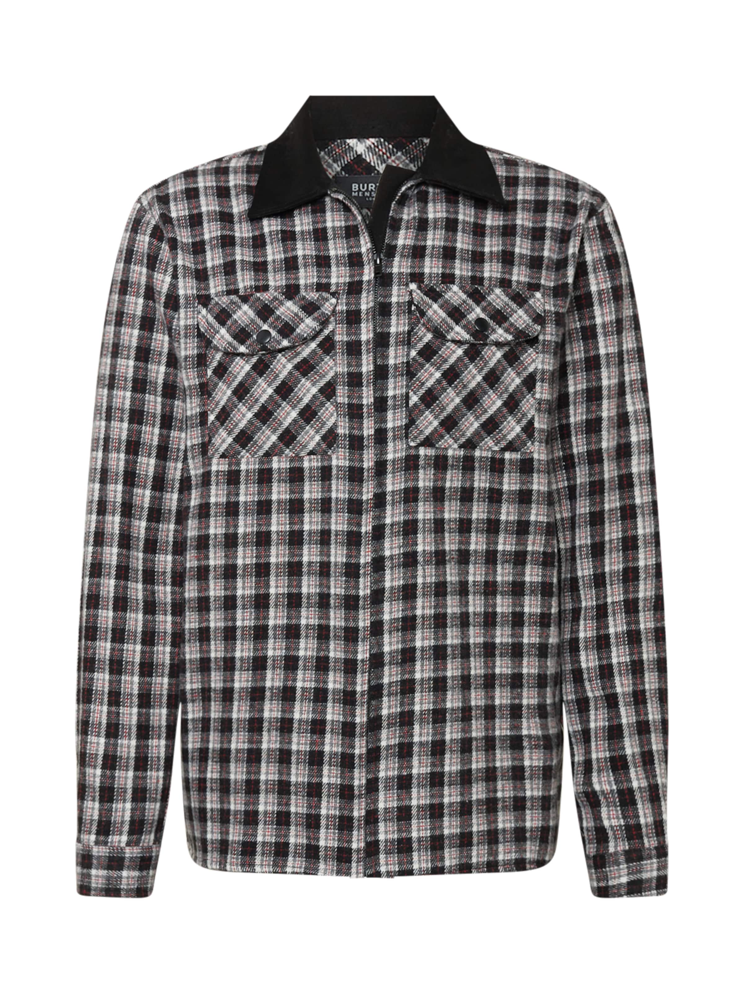 BURTON MENSWEAR LONDON Regular fit Button Up Shirt in Black: front