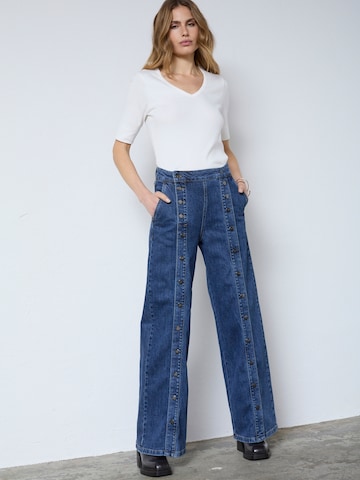 Regular Jean ' WillaCC ' co'couture en bleu