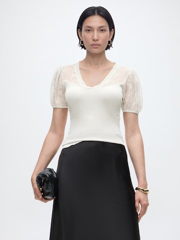 rosemunde - Camiseta 'Beatha' en beige
