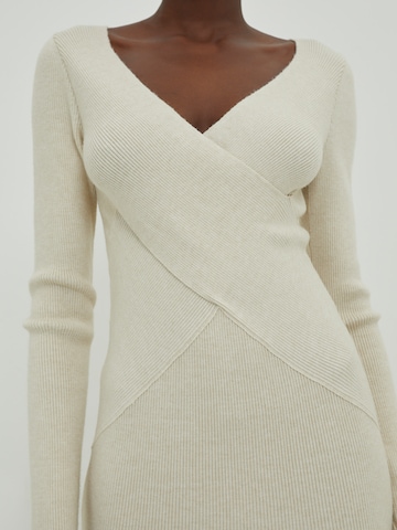 EDITED Knitted dress 'Poppy' in Beige