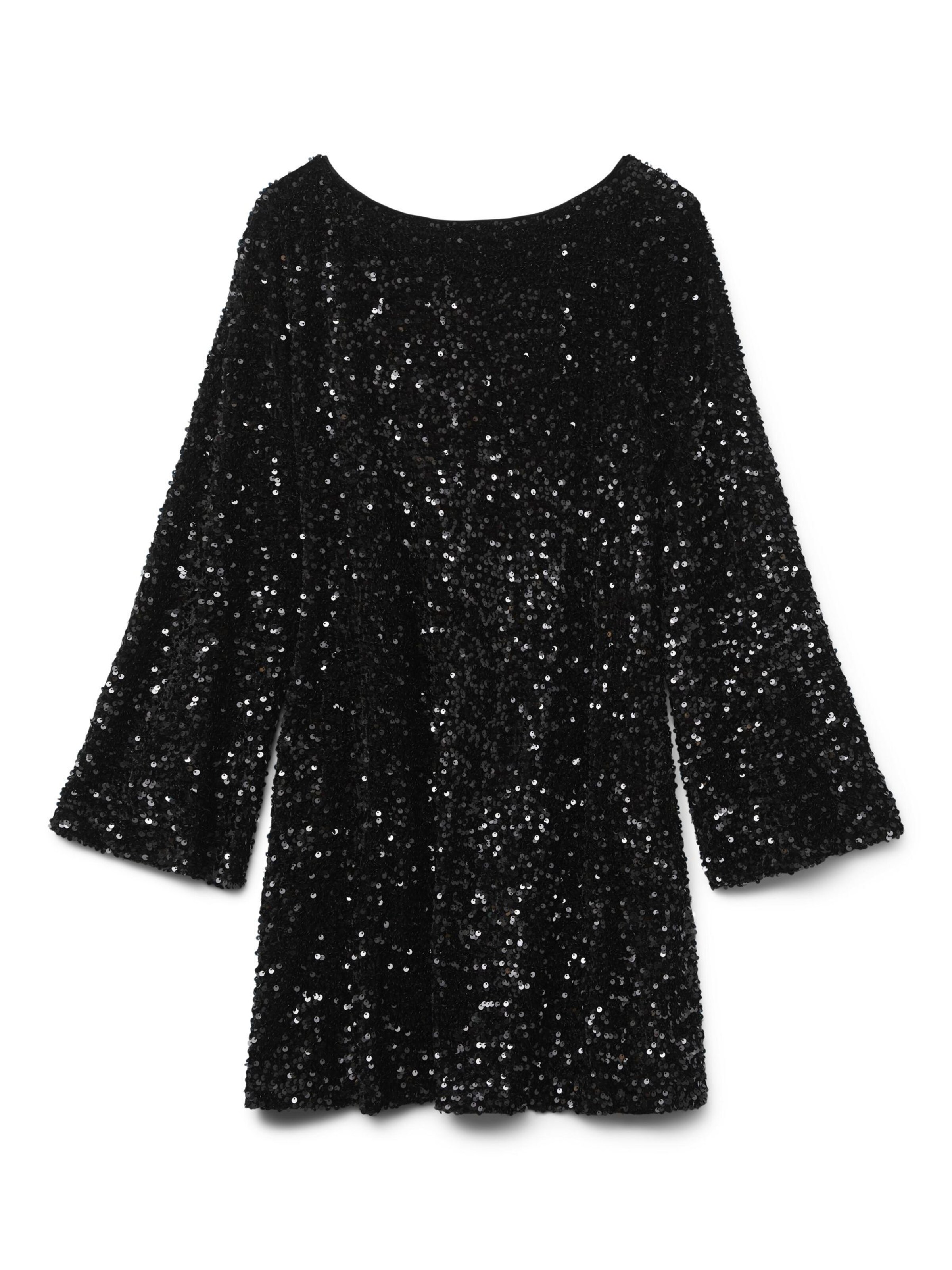 VERO MODA Jurk 'Laila' in Zwart: voorkant