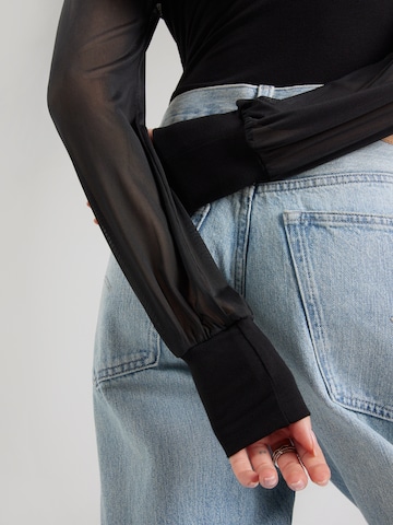 ABOUT YOU Blouse body 'Milena' in Zwart