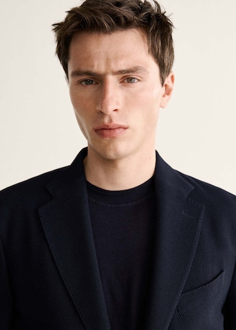 MANGO MAN Slim fit Suit Jacket 'Azure' in Blue