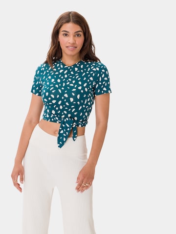 Les Lunes Shirt 'Lou' in Blauw: voorkant