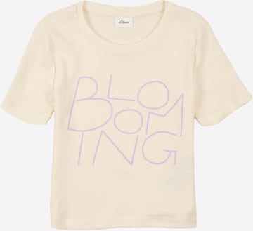 s.Oliver T-Shirt in Weiß: Vorderseite