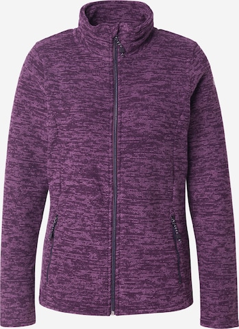 KILLTEC Funktionsfleecejacke 'KOW 113' in Lila: Vorderseite
