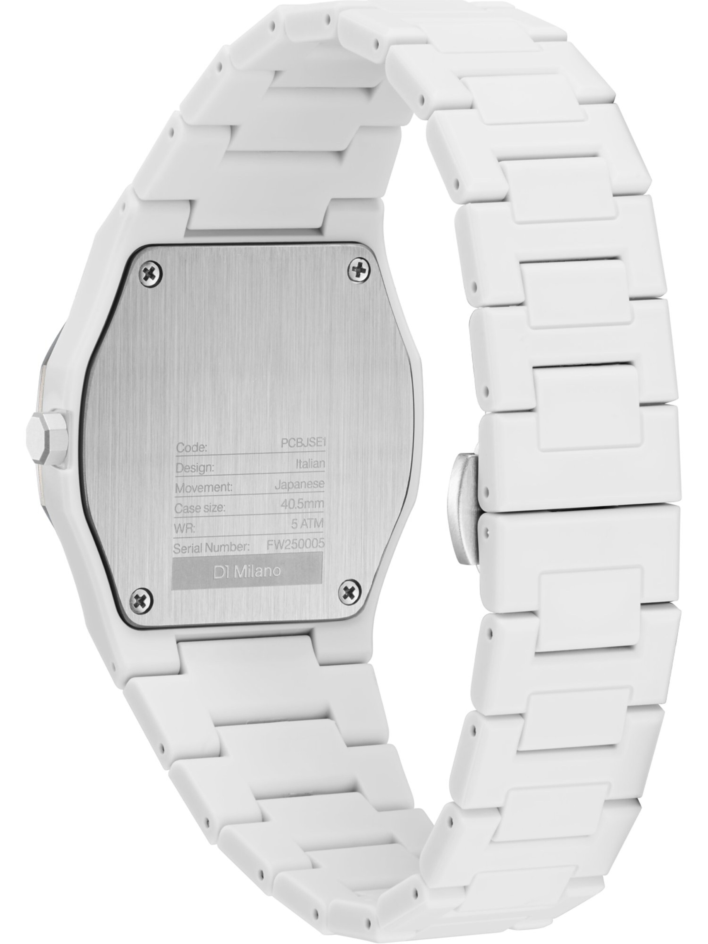 D1 Milano Analog Watch 'PCBJ39' in Grey