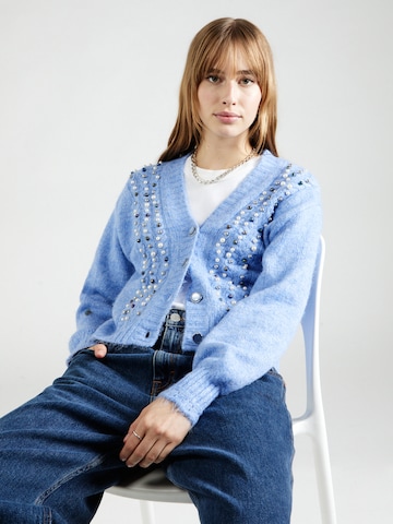 Geacă tricotată 'MARIAN' de la ONLY pe albastru: față
