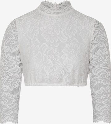 Blouse folklorique 'Amsterdam' SPIETH & WENSKY en blanc : devant