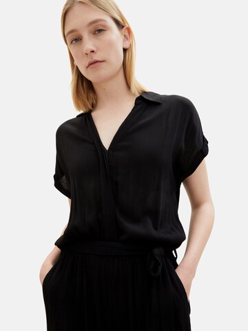 TOM TAILOR Jumpsuit in Black