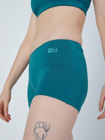 SPORTKIND Skinny Sportbroek 'Short Tights' in Groen